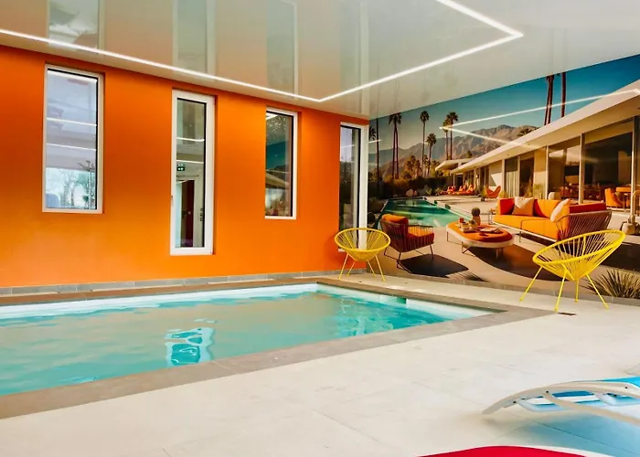 شقة Palm Spring - Familiale Dans Avec Piscine *